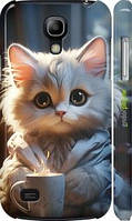 Чехол на Samsung Galaxy S4 mini Duos GT i9192 White cat "5646m-63-18101"