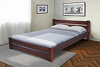 Ліжко двоспальне дерев'яне Глорія 140-200 см (темний горіх)