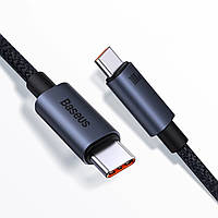 Кабель зарядний Baseus USB Type-C to Type-C 100W 5A 1м чорний (CAJY020001)