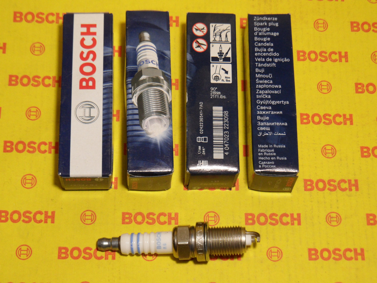 Свічки запалювання BOSCH, FR7KCX+, +31, 1.1, Super +, 0242236541, 0 242 236 541, 