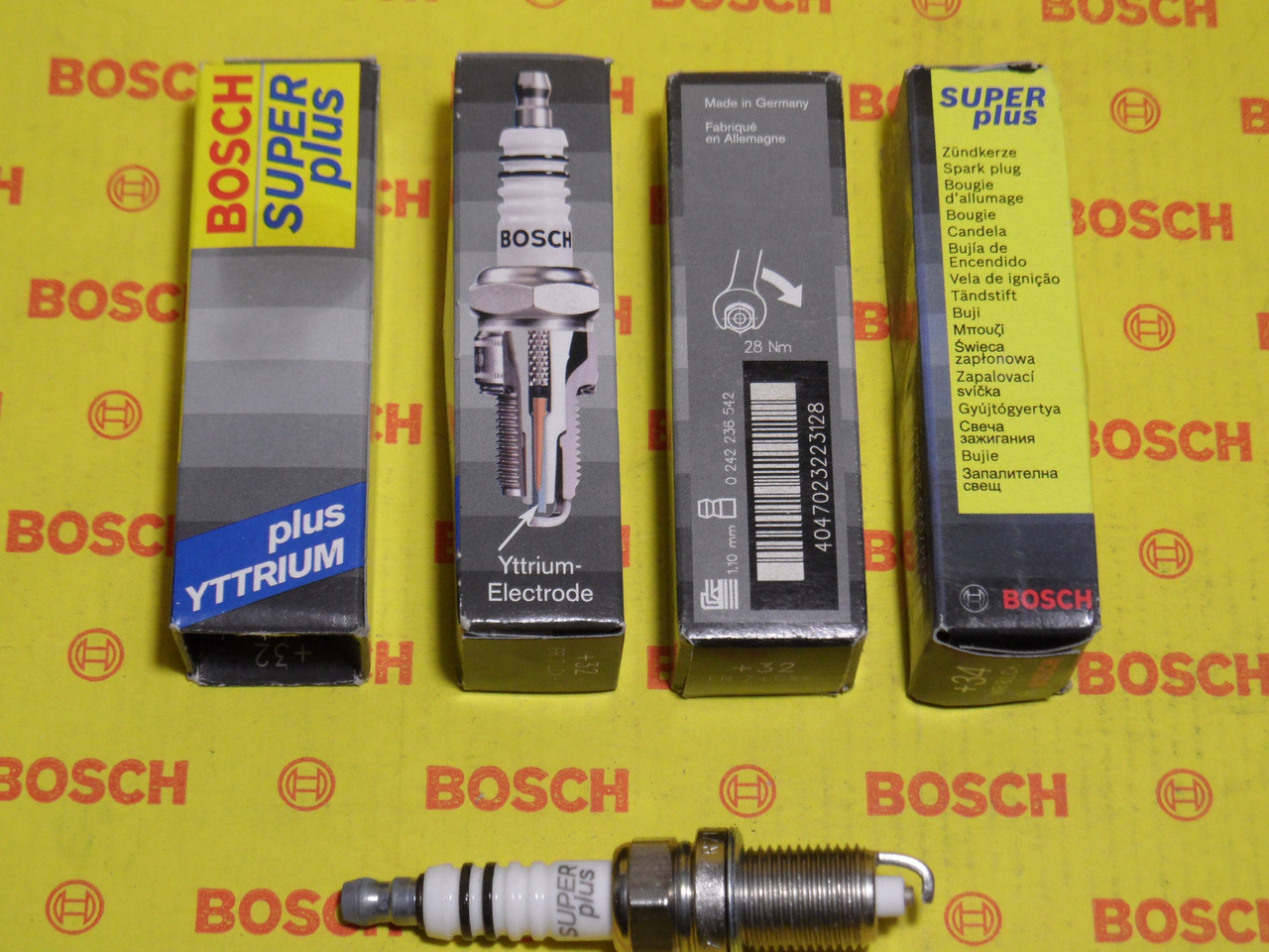 Свічки запалювання BOSCH, FR7LCX+, +32, 1.1, Super +, 0242236542, 0 242 236 542, 