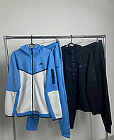 Спортивний костюм Nike Tech Fleece блакитно-білий