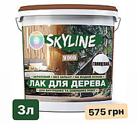 Лак для дерева акриловый Skyline Wood Прозрачный Глянцевый 3л