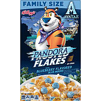 Хлопья Kellogg's Frosted Flakes Blueberry Flavored Blue Moons Breakfast Cereal 462g (срок годности 10.2023)