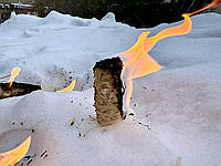 Засіб для розпалювання Костра з Деревної Вовни та Парафіна Розпалювач Вогня Дерев'яна Стружка Свічка Окоп