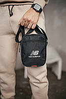Барстека New Balance сетка, Мужская сумка через плечо, Текстильная барсетка на три отделения, Брендовая сумка