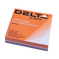 Бумага для заметок Delta by Axent "COLOR" 80Х80Х20мм, glued (D8022) - Топ Продаж!