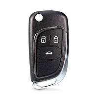Викидний ключ, корпус під чіп, 3кн DKT0269, Chevrolet, HU100, NEW ds
