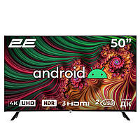2E Телевизор 50" LED 4K 60Hz Smart Android Black Hutko Хватай Это