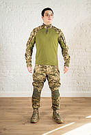 Штурмовая форма пиксель рип стоп камуфляж костюм полевой всу мм-14 летний уставной пиксельный полевой военный