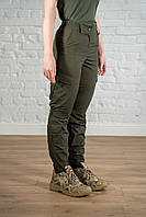 Полевые брюки хаки рип стоп женские однотонные военные штаны зсу олива тактические rip stop уставные форменные