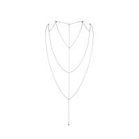 Цепочка для спины Bijoux Indiscrets Magnifique Back and Cleavage Chain - Silver, украшение для тела АМА