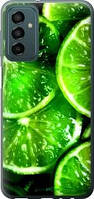 Чехол на Samsung Galaxy M13 M135 Зелёные дольки лимона "852u-2765-18101"
