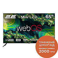 2E Телевизор 65" MiniLED 4K 60Hz Smart WebOS Black Hutko Хватай Это