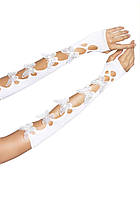 Leg Avenue Butterfly applique arm warmers White АМА