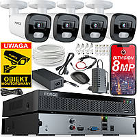 Комплект видеонаблюдения FORCE 4x IP-камера 8MPX 4K