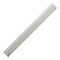 Лінійка Axent aluminum, 30 cm, grey (7430-А) — Топ Продаж!