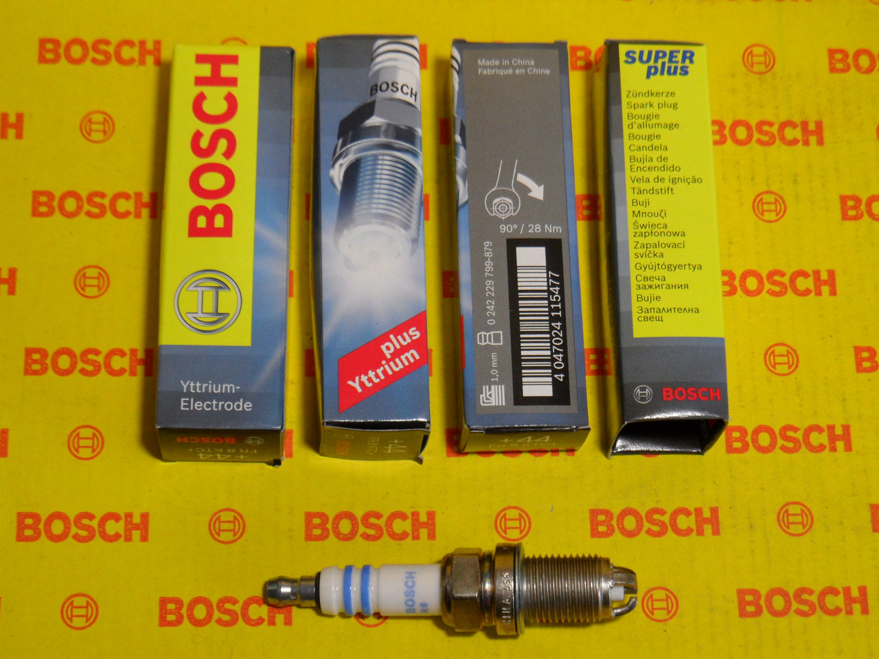 Свічки запалювання BOSCH, FR8KTC+, +44, 1.0, Super +, 0242229799, 0 242 229 799, 