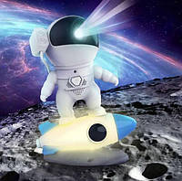 Лазерный ночник проектор галактики Астронавт на луне Проекционный 3d светильник ночник ds