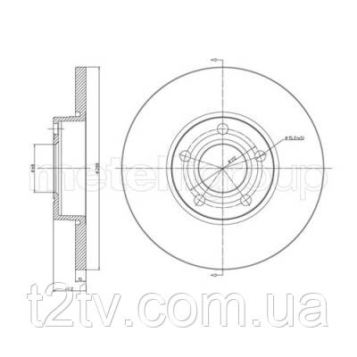 Гальмівний диск METELLI 23-0263