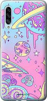 Чехол на Samsung Galaxy A90 5G Розовая галактика "4146u-1800-18101"
