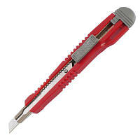 Нож канцелярский Axent 9 мм, metal runners, blister, gray-red (6601-А) - Топ Продаж!