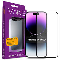 Стекло защитное MAKE Apple iPhone 14 Pro (MGF-AI14P) - Топ Продаж!