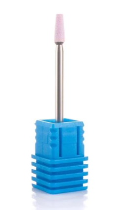 Фреза корундова Nail Drill "Усічений конус" діаметр 3.1 мм 45-44 рожевий, фото 1