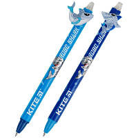 Ручка шариковая Kite автоматическая Shark, синяя (K22-393) - Топ Продаж!