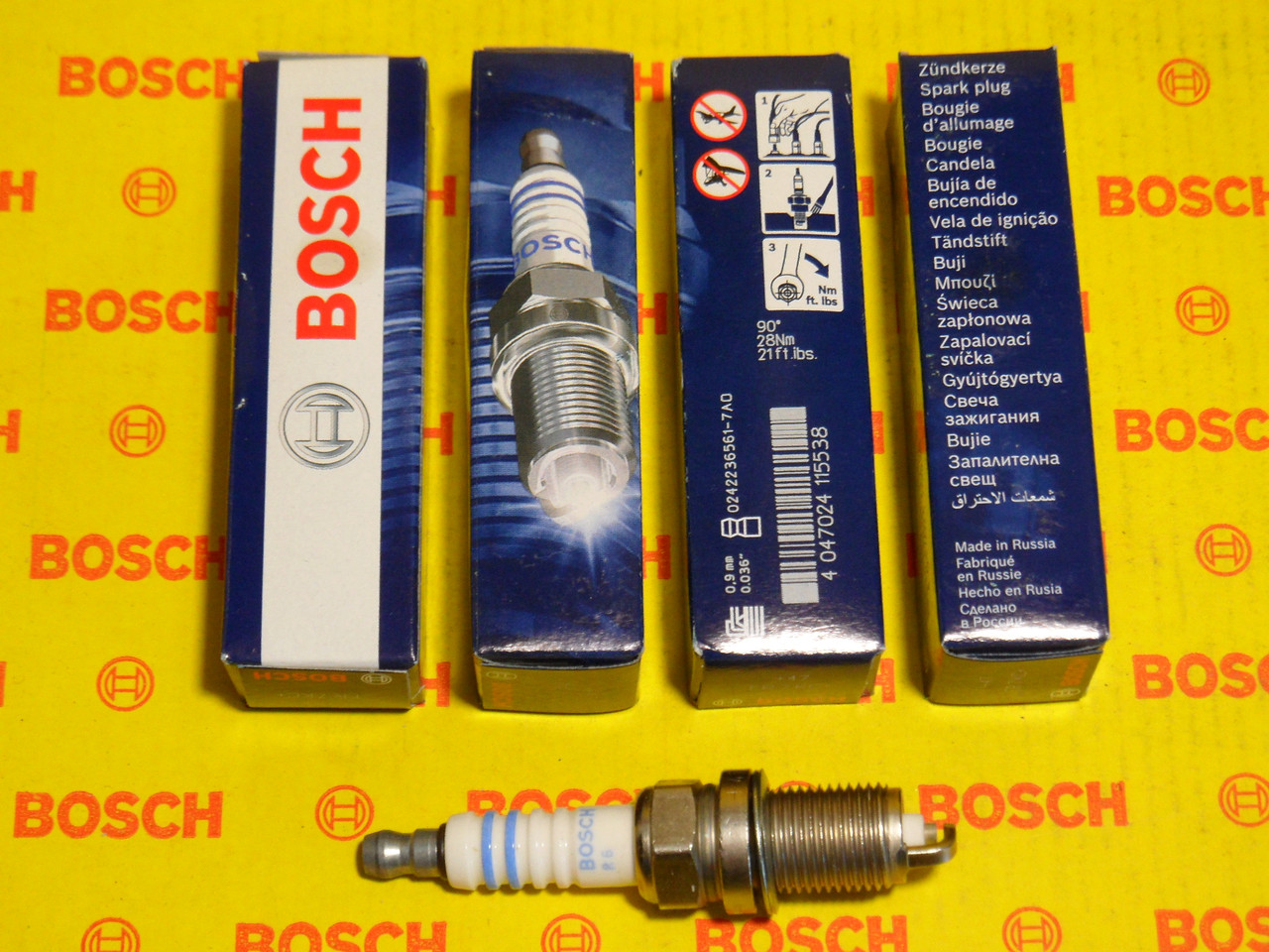 Свічки запалювання BOSCH, FR7KC+, +47, 0.9, Super +, 0242236561, 0 242 236 561, 