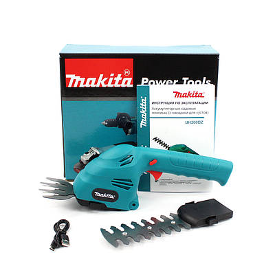 Акумуляторні ножиці-кущоріз Makita UH200DZ, АКБ ножиці для трави та кущів Макіта