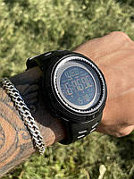 Армійський годинник протиударний чорний, чоловічий армійський водостійкий тактичний годинник ссу