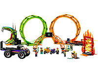 LEGO Конструктор City Stuntz Двойная петля каскадерской арены Hutko Хватай Это