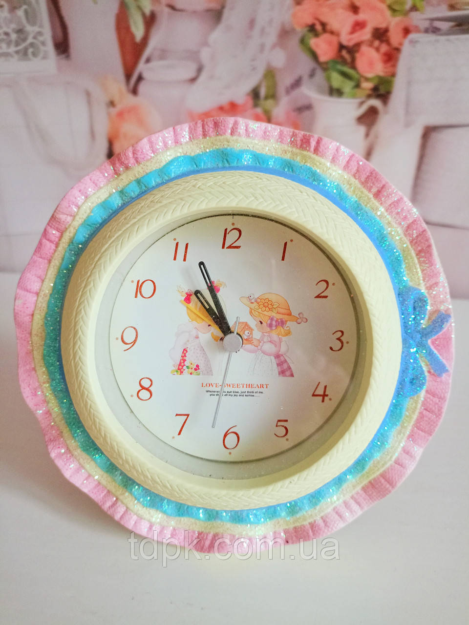 Декоративний настільний дитячий годинник., фото 1