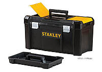 Ящик для інструментів STANLEY : 19", пластиковий, комірки в кришці, метлеві защіпки, 480х250х250 мм Hutko