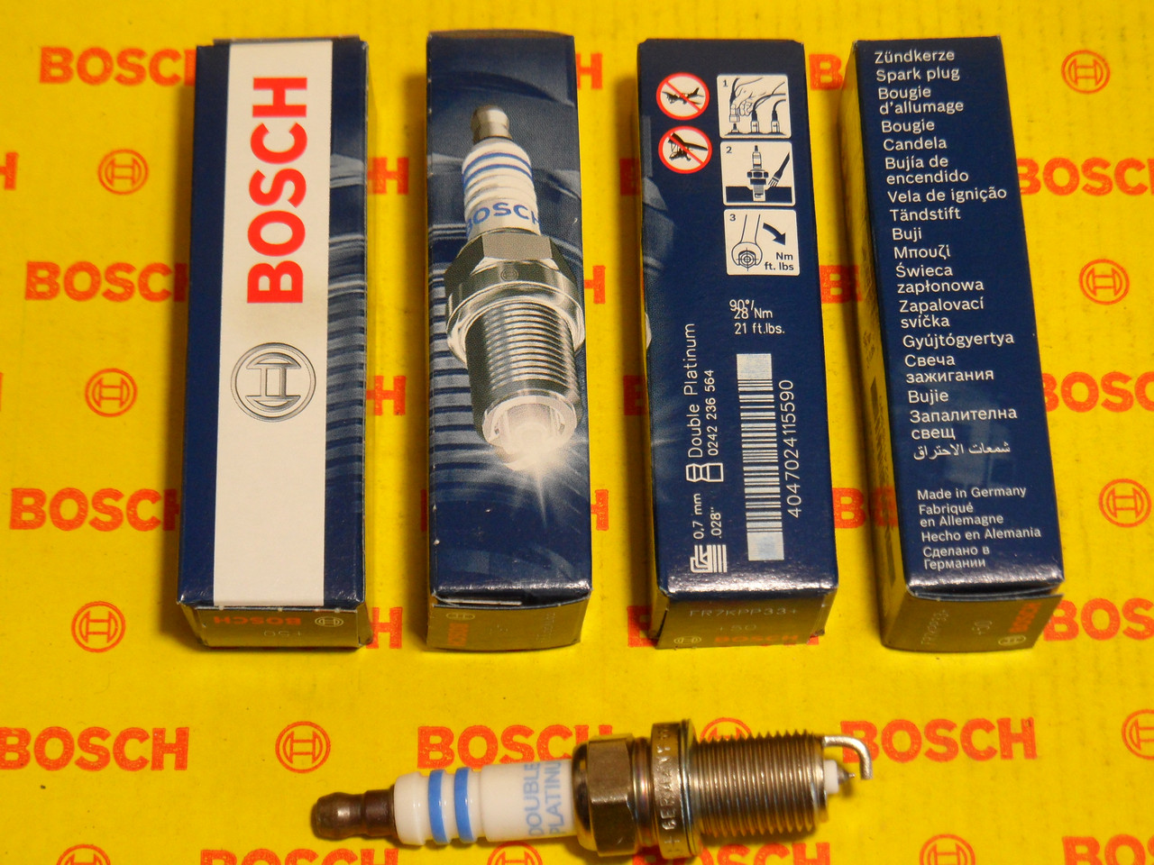 Свічки запалювання BOSCH, FR7KPP33+, +50, 0.7, Super +, 0242236564, 0 242 236 564, 