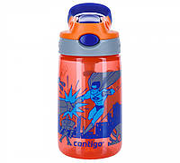 Бутылка для воды детская Contigo Gizmo Flip 420ml Nectarine Superhero (2116115)