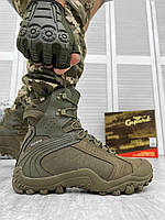 Тактичні літні берці черевики GEPARD Bravo Хакі, армійські високі кросівки весна-літо нубук для ЗСУ Тактичні черевики, 43