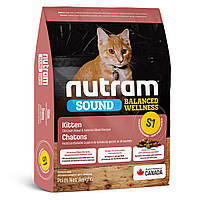 Сухой корм NUTRAM S1 Sound BW Холистик корм для котят с курицей и лососем 20 кг