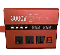Інвертор Power Inverter 3000W 001 12V-220V модифікований синус Перетворювач напруги TKTK