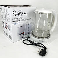 KLR Электрочайник Suntera EKB-322W, чайники с подсветкой, хороший электрический чайник. Цвет: белый