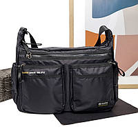 Велика містка сумка поліестер чорний Арт.1801-07 black Volunteer (54)