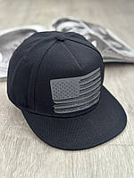 Кепка снепбек (Snapback) флаг Америки Черный 56-61р (9067)