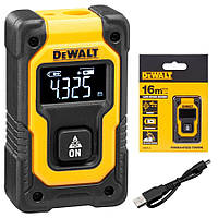 Дальномер лазерный DeWALT DW055PL (0.15 - 16.75 м, +/- 6 мм на 10 м, 0.1кг)