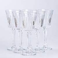 Набор бокалов для вина стеклянный прозрачный набор 6 шт