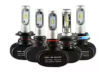 Світлодіодні LED лампи для автомобіля 6000K набір автомобільних лампочок з цоколем H11 H7 H4 H1 авто лампи 12 вольт