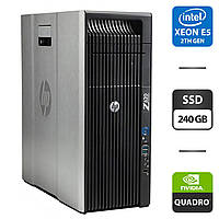 Рабочая станция Б-класс HP Z620 Workstation Tower / 2x Intel Xeon E5-2658 v2 (10 (20) ядер по 2.4 - 3.0 GHz) /