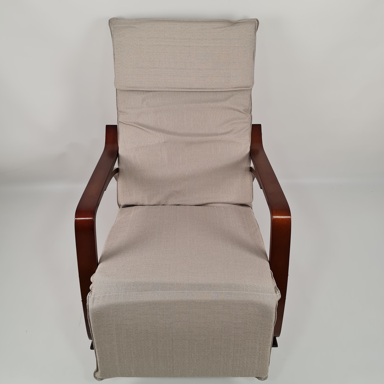 Кресло качалка с подставкой для ног Avko ARC003 Walnut Beige А7728-21 - фото 6 - id-p2208667549