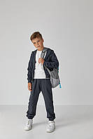 Дитячий спортивний костюм для хлопчика графіт р.110 439043