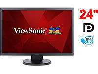 Монитор ViewSonic VG2438M / 24" (1920x1200) TN / 1x DP, 1x DVI, 1x VGA, 4x USB 3.0, 2x Audio / 2x 2W / VESA